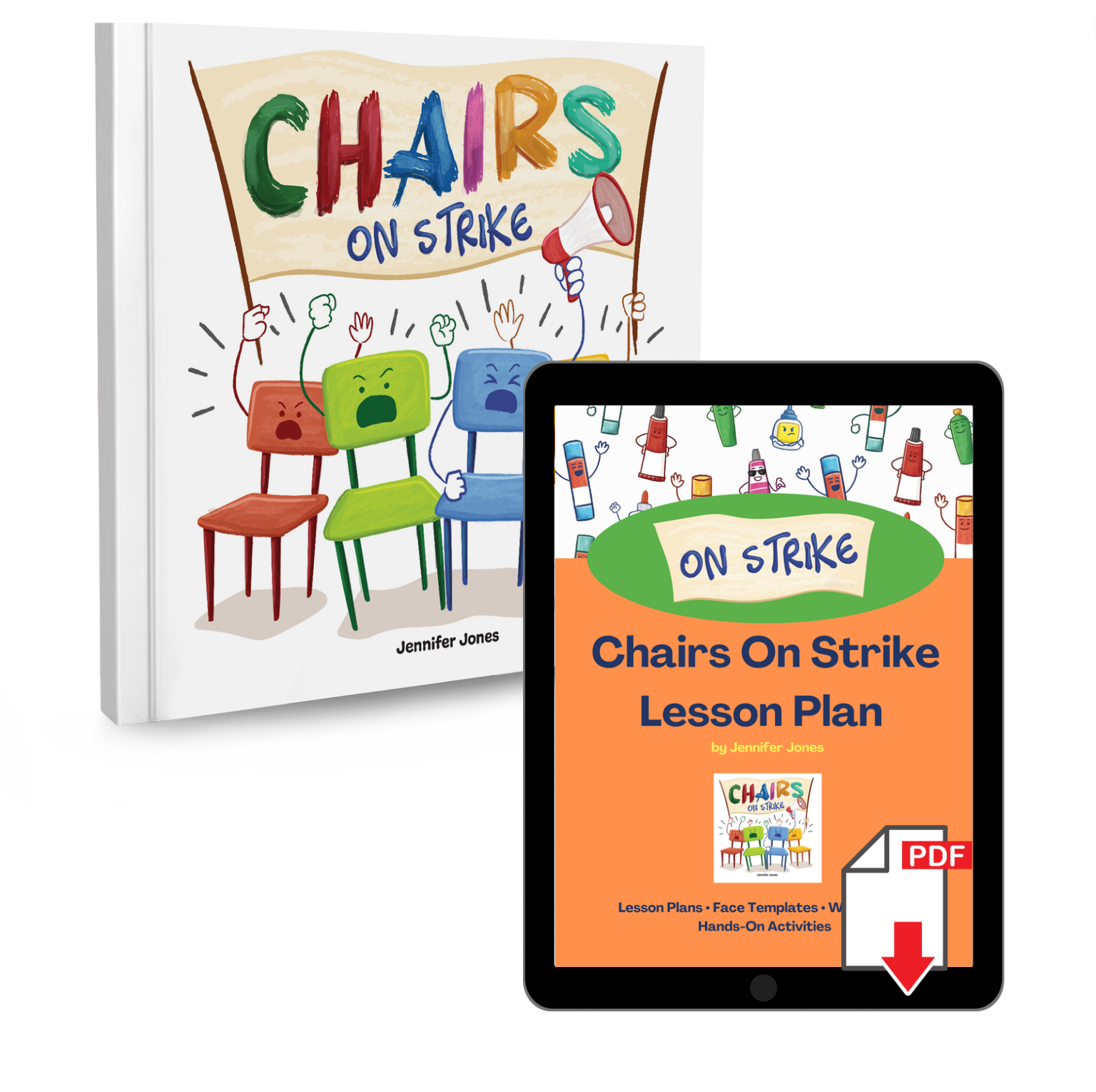 Chairs on Strike Book + Lesson Plan Bundle – Toy Bookstore