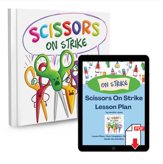 Scissors On Strike Book + Lesson Plan Bundle