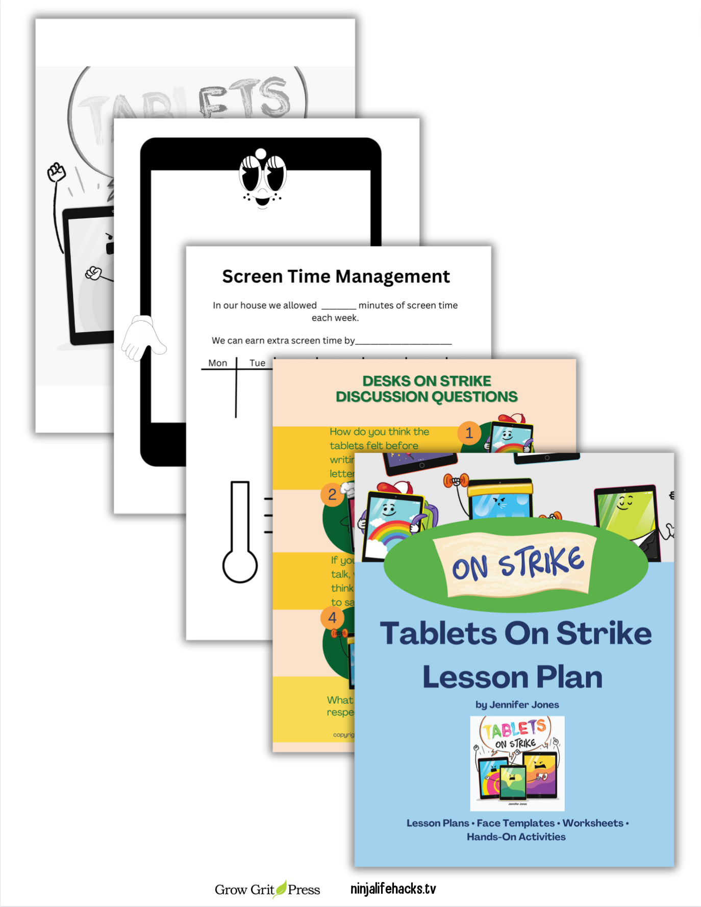 Tablets On Strike Book + Lesson Plan Bundle